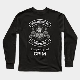 Royal Bastards MC Tonopah, NV Property Grim 2 Long Sleeve T-Shirt